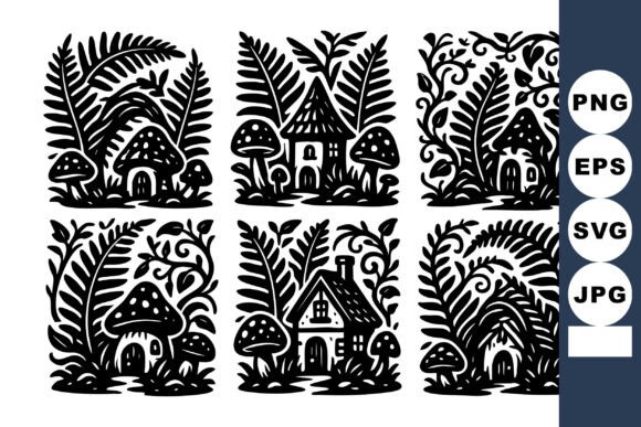 A Mystical Forest Vector for Graphics and Illustrations