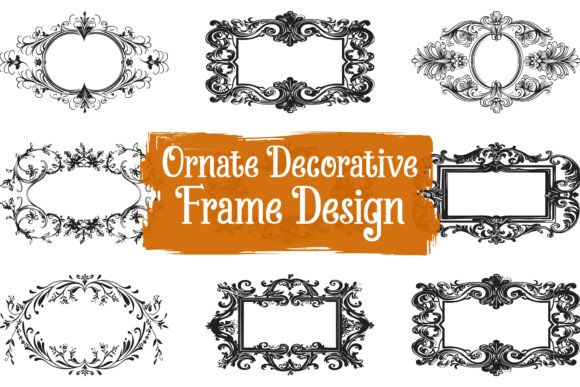 Classic Baroque Style Frame Elements: Graphics & Illustrations