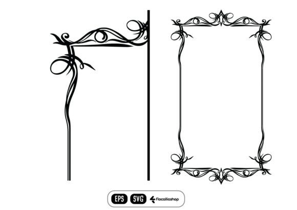 Crafting Elegant Designs with Vintage Ornamental Frame Graphics