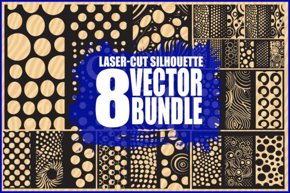 Geometric Laser Cut Vector Set: Graphics & Illustrations for Local Branding