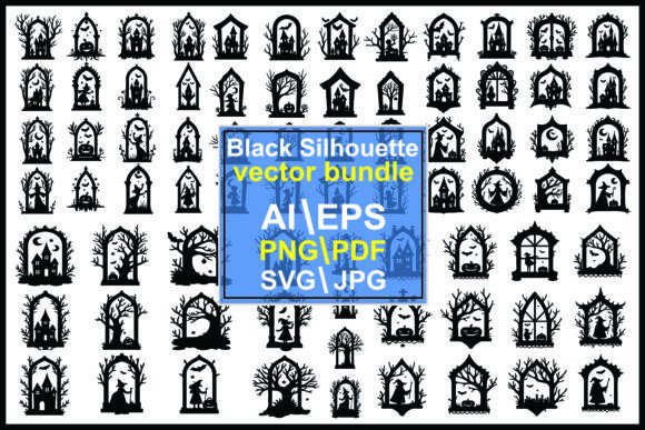 Halloween Silhouette Collection: Graphics & Illustrations for Real Publishing