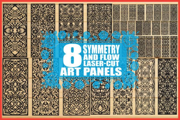 Ornamental Flow Design Laser Cutting Pac: Graphics & Illustrations