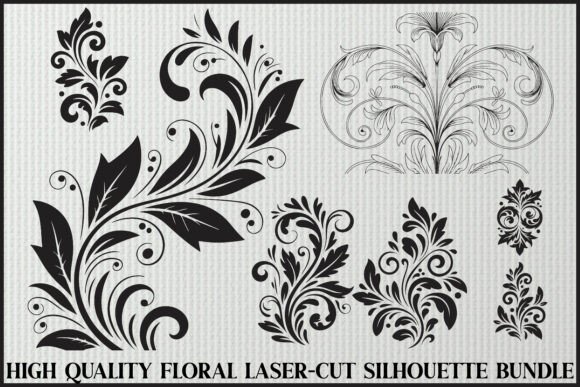 Ornamental Laser Cut Set: Premium Graphics & Illustrations