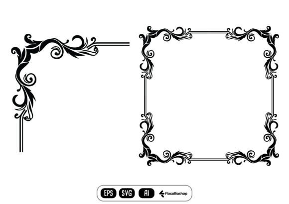 Ornamental Victorian Flourish Graphics for Creative Projects
