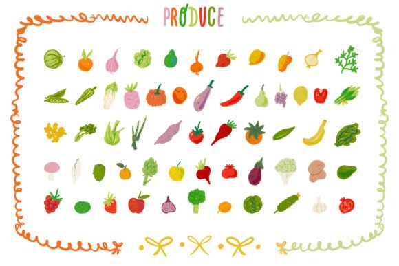 Reviewing the Vibrant Illustrated Produce Elements Embroidery Design