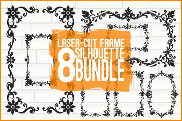 Vintage Frame Laser Cut Files: Graphics & Illustrations for Local Branding