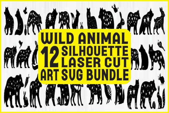 Wild Animal Silhouette SVG Bundle: Graphics & Illustrations for Authentic Branding